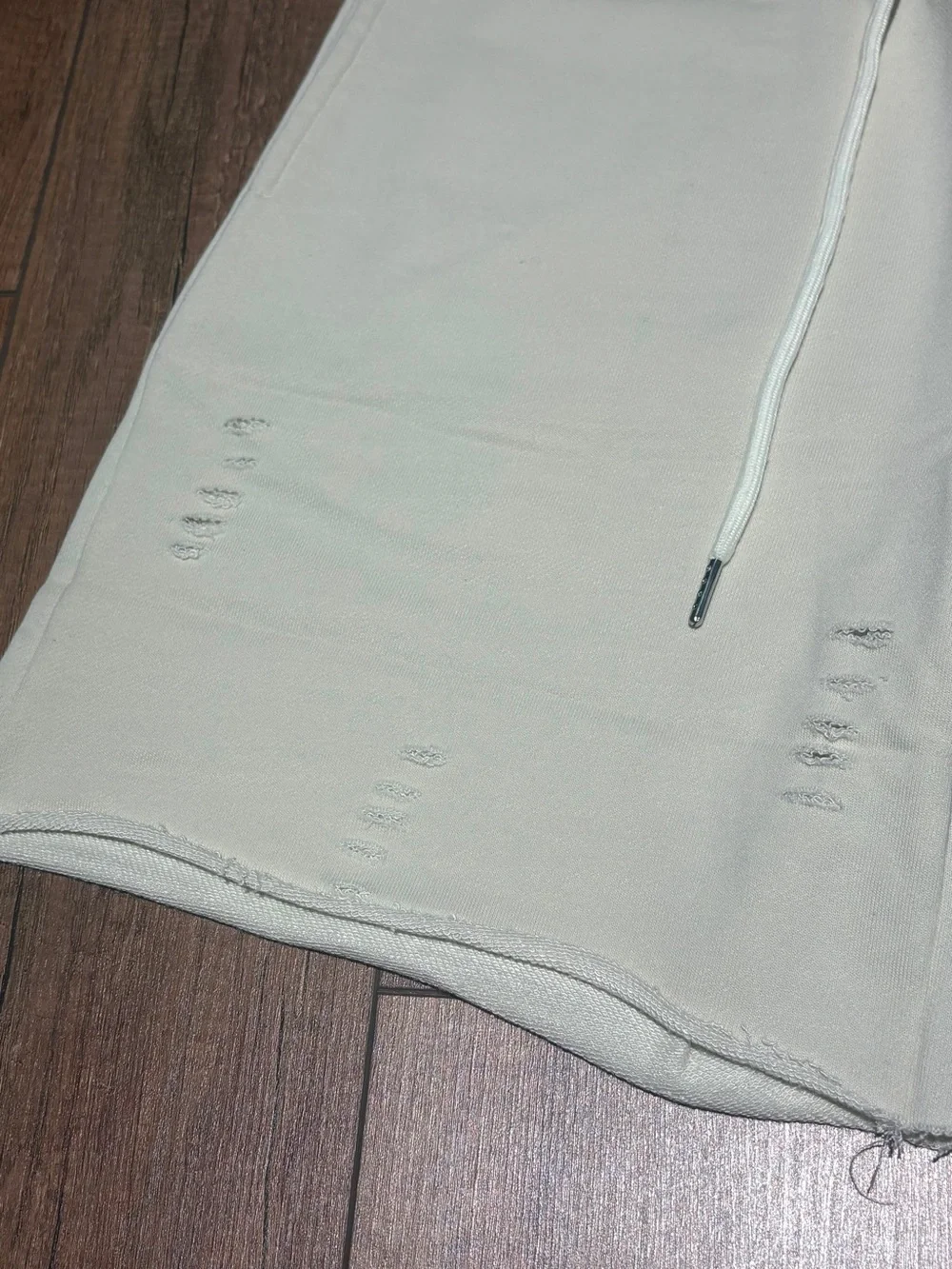 Amiri Mens Cream Shorts with Black Logo Brand New Mens Size Small